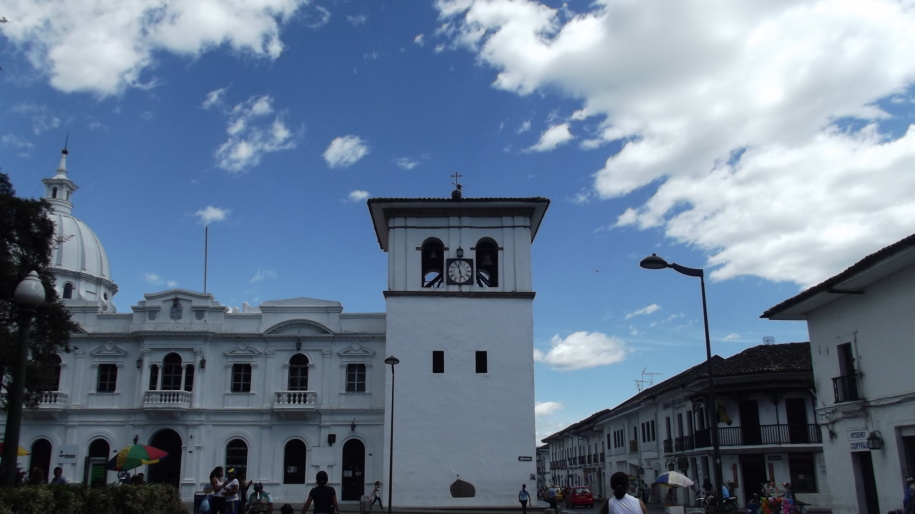 Fachadas tradicionales de Popayan